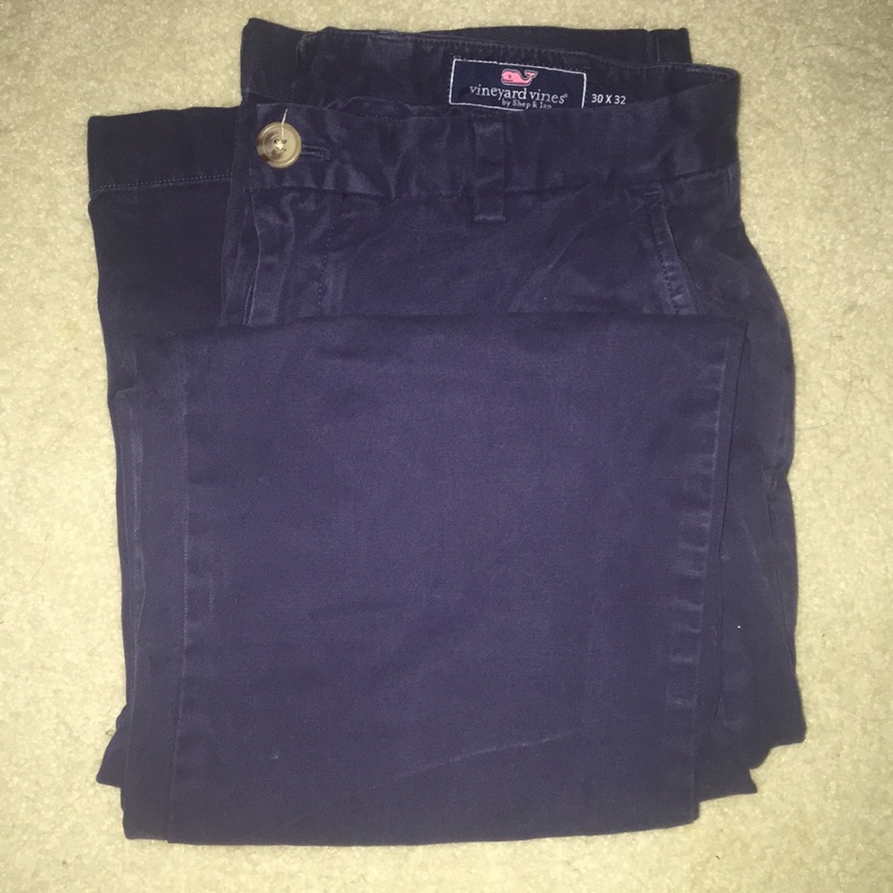 Vineyard Vines Slim Fit Breaker Pant 30x32 navy